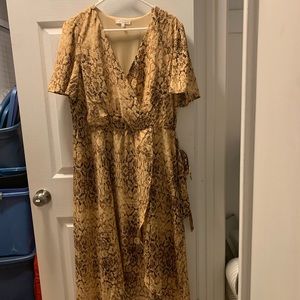 Snake skin print dress